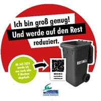 Aufkleber Restmülltonne